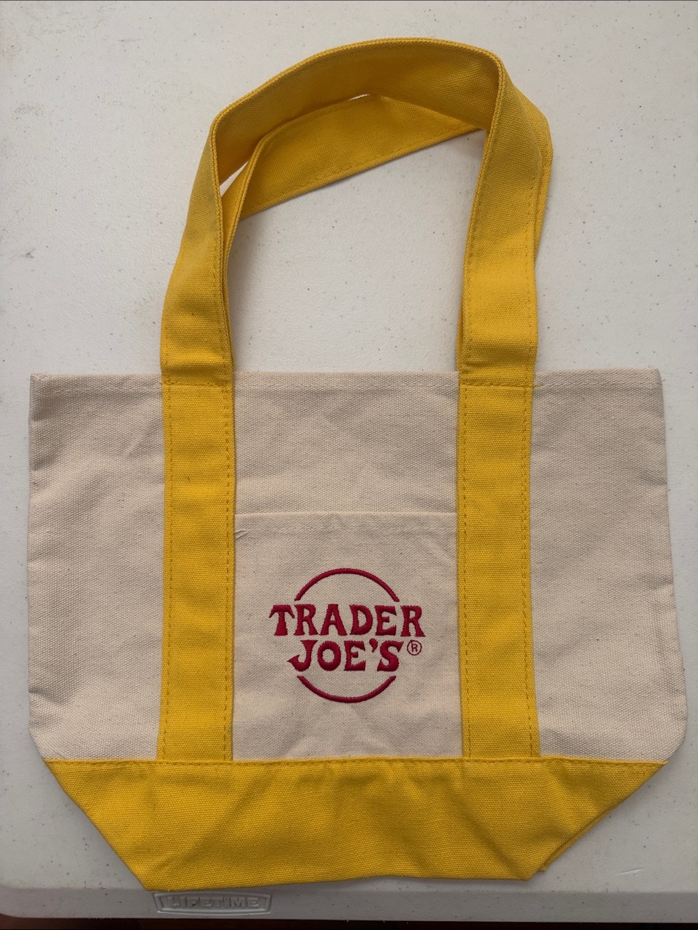 Trader Joe’s Mini Canvas Pastel Tote Bag